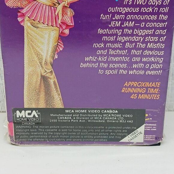 Jem And The Holograms VHS tape, episode Jem Jam, used, video store copy - Picture 6 of 9